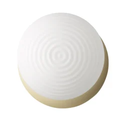 Applique Da Parete-Ondaluce tondo applique da parete sfera vetro bianco metallo oro