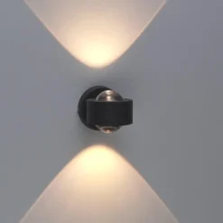 Applique Da Parete-Eglo Ono applique led 5w 3000k antracite design moderna
