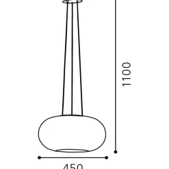 Lampadario Camera Da Letto-Eglo Optica lampadario camera da letto sfera vetro bianco bombato optica