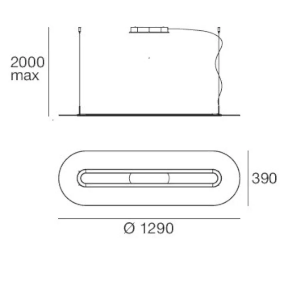 Lampadari Moderni-Stilnovo Optiline lampadario moderno bianco led 47w dimmerabile