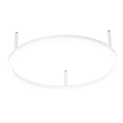 Plafoniere Moderne-Ideal Lux Oracle slim pl d050 round plafoniera led 3000k tonda 50cm bianca per ingresso