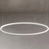 Lampadari Moderni-Ideal Lux Oracle slim sp d150 round lampadario bianco led 89w 3000k