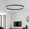 Lampadari Moderni-Ideal Lux Oracle slim sp d070 round led 3000k dimmerabile lampadario nero