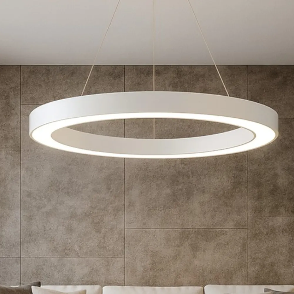 Lampadari Moderni-Ideal Lux Oracle sp d60 lampadario rotondo 33w led 3000k bianco