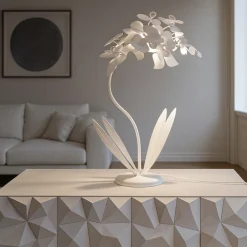 Lampade Da Tavolo-Selezionato da Mazzolaluce Orchidea lampada da tavolo bianca design moderna