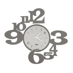 Orologi Da Parete Moderni-Selezionato da Mazzolaluce Orlogio da muro design moderno colore fango avorio