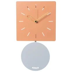 Orologi Da Parete Moderni-Selezionato da Mazzolaluce Orologio a parete con pendolo quadrato metallo pesca
