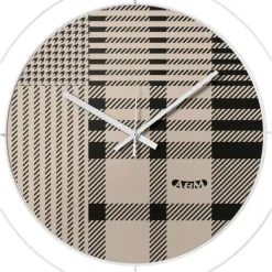 Orologi Da Parete Moderni-Selezionato da Mazzolaluce Orologio a parete moderno bianco design geometrico