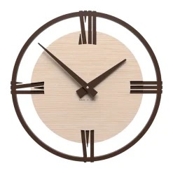 Orologi Da Parete Moderni-Selezionato da Mazzolaluce Orologio a parete moderno 30cm rovere decape