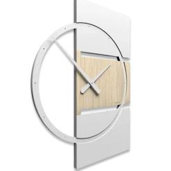 Orologi Da Parete Moderni-Selezionato da Mazzolaluce Orologio a parete moderno legno rovere decape