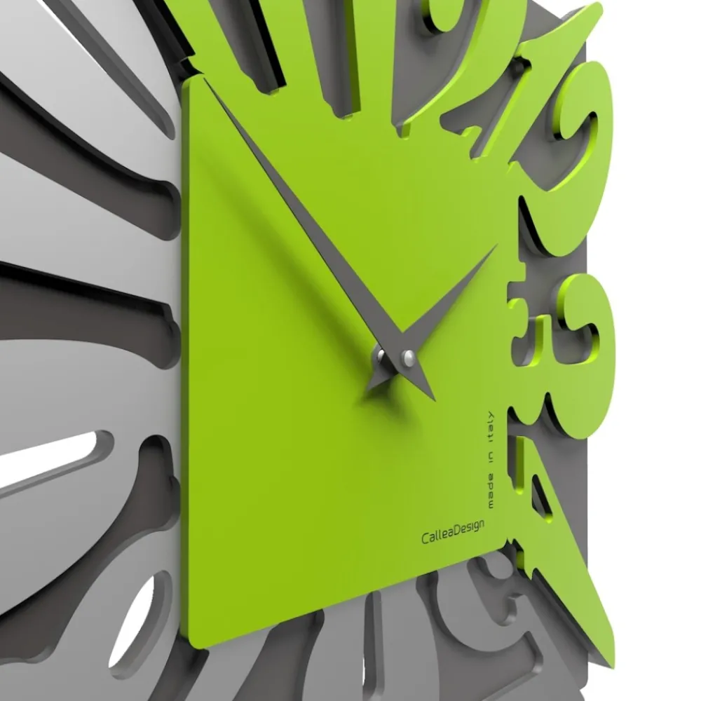 Orologi Da Parete Moderni-Selezionato da Mazzolaluce Orologio a parete moderno quadrato verde