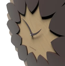 Orologi Da Parete Moderni-Selezionato da Mazzolaluce Orologio a pendolo da parete design moderno legno colore cioccolato