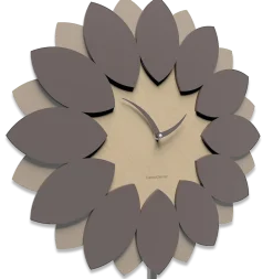 Orologi Da Parete Moderni-Selezionato da Mazzolaluce Orologio a pendolo da parete design moderno legno colore cioccolato