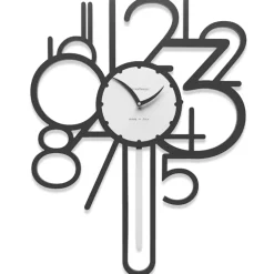 Orologi Da Parete Moderni-Selezionato da Mazzolaluce Orologio a pendolo da parete moderno legno nero
