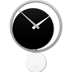 Orologi Da Parete Moderni-Selezionato da Mazzolaluce Orologio a pendolo da parete moderno nero bianco grigio