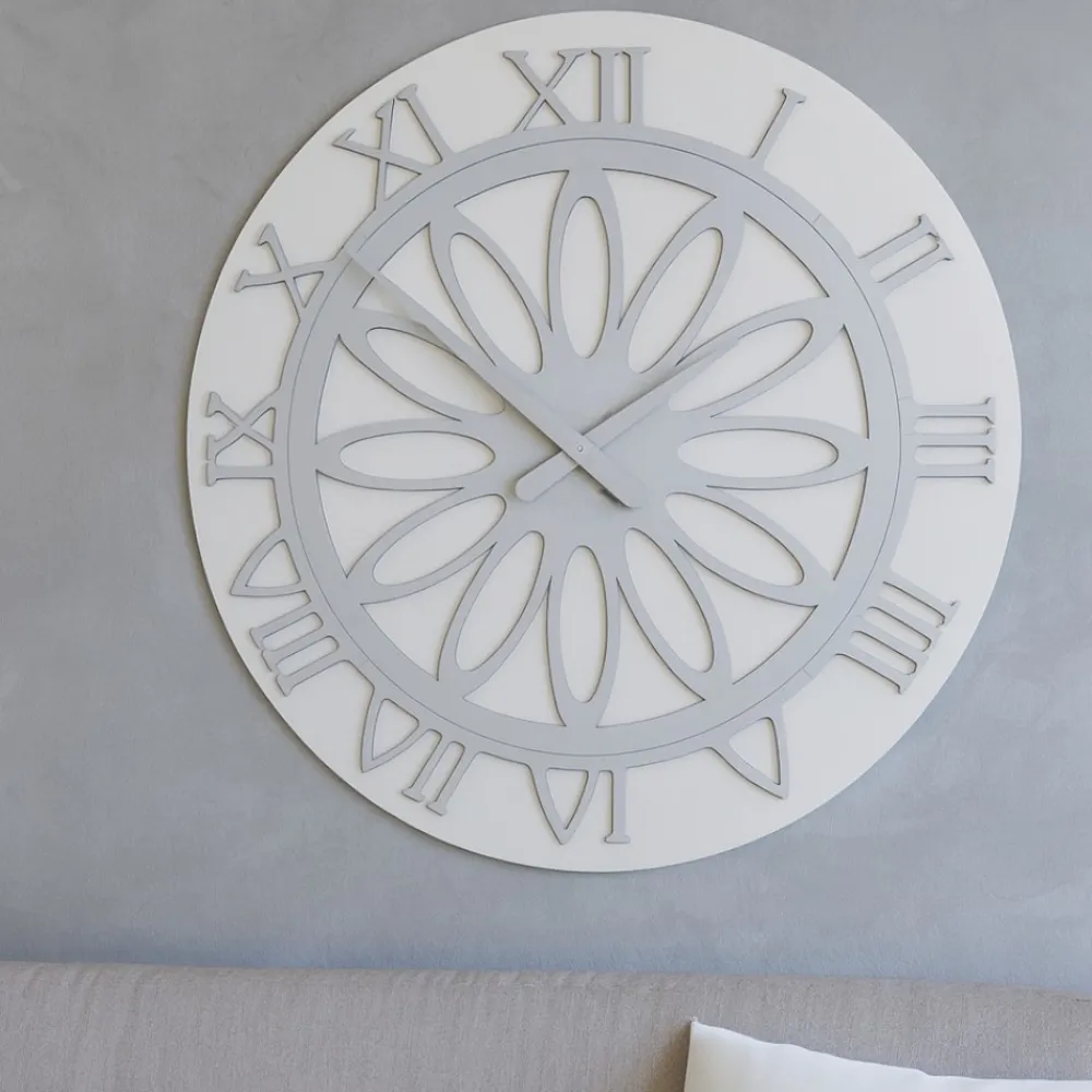 Orologi Da Parete Moderni-Selezionato da Mazzolaluce Orologio bianco da parete 60 num romani