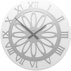 Orologi Da Parete Moderni-Selezionato da Mazzolaluce Orologio bianco da parete 60 num romani