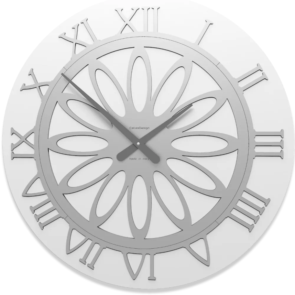 Orologi Da Parete Moderni-Selezionato da Mazzolaluce Orologio bianco da parete 60 num romani