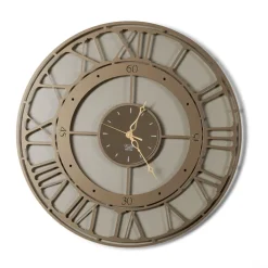 Orologi Da Parete Moderni-Selezionato da Mazzolaluce Orologio bronzo 50cm moderno da parete numeri romani rotondo