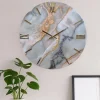 Orologi Da Parete Moderni-Selezionato da Mazzolaluce Orologio cirpo da parete 60cm moderno resina effetto marmorizzato