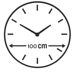 Orologi Da Parete Moderni-Selezionato da Mazzolaluce Orologio 100 cm da parete grandi dimensioni specchio cannettato e rosa moderno per soggiorno