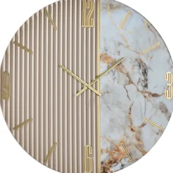 Orologi Da Parete Moderni-Selezionato da Mazzolaluce Orologio 80cm per parete di grandi dimensioni effetto marmo