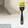 Orologi Da Parete Moderni-Selezionato da Mazzolaluce Orologio da cucina moderno forchetta nero giallo