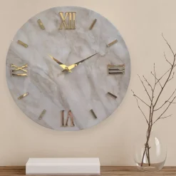 Orologi Da Parete Moderni-Selezionato da Mazzolaluce Orologio da muro 40cm reale effetto marmorizzato moderno