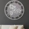 Orologi Da Parete Moderni-Bongelli Preziosi Orologio da muro ingranaggi grigio