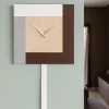 Orologi Da Parete Moderni-Selezionato da Mazzolaluce Orologio da muro moderno a pendolo rovere decape