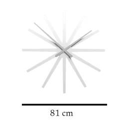 Orologi Da Parete Moderni-Selezionato da Mazzolaluce Orologio da muro moderno frizz 81cm bianco legno taglio laser