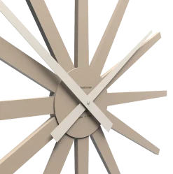 Orologi Da Parete Moderni-Selezionato da Mazzolaluce Orologio da muro moderno frizz 81cm in legno caffelatte