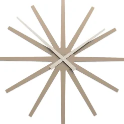 Orologi Da Parete Moderni-Selezionato da Mazzolaluce Orologio da muro moderno frizz 81cm in legno caffelatte