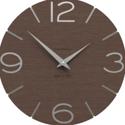 Orologi Da Parete Moderni-Selezionato da Mazzolaluce Orologio da muro moderno legno rovere wenge