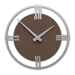 Orologi Da Parete Moderni-Selezionato da Mazzolaluce Orologio da muro moderno rovere wenge 30cm