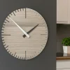 Orologi Da Parete Moderni-Selezionato da Mazzolaluce Orologio da muro moderno rovere bianco grigio in legno