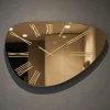 Orologi Da Parete Moderni-Selezionato da Mazzolaluce Orologio da muro moderno 60x90 vetro bronzo numeri romani