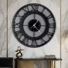 Orologi Da Parete Moderni-Selezionato da Mazzolaluce Orologio da muro nero 50cm numeri romani design