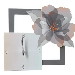 Orologi Da Parete Moderni-Bongelli Preziosi Orologio da muro rose cipria 50x45 con strass