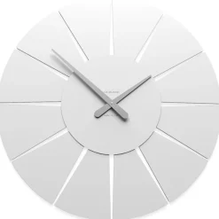 Orologi Da Parete Moderni-Selezionato da Mazzolaluce Orologio da parete bianco in legno rotondo design moderno