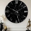 Orologi Da Parete Moderni-Selezionato da Mazzolaluce Orologio da parete buio 40cm effetto marmo nero moderno