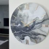 Orologi Da Parete Moderni-Selezionato da Mazzolaluce Orologio da parete 40cm design particolare nero chiaro con cristalli