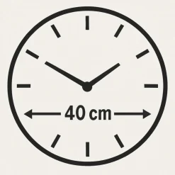 Orologi Da Parete Moderni-Selezionato da Mazzolaluce Orologio da parete 40cm effetto marmo marrone bianco cristalli