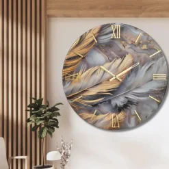 Orologi Da Parete Moderni-Selezionato da Mazzolaluce Orologio da parete 100cm grande in resina decorata per salotto