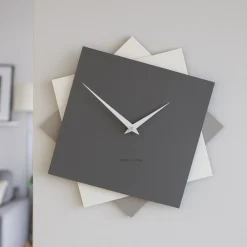 Orologi Da Parete Moderni-Selezionato da Mazzolaluce Orologio da parete 35cm grigio quarzo bianco moderno