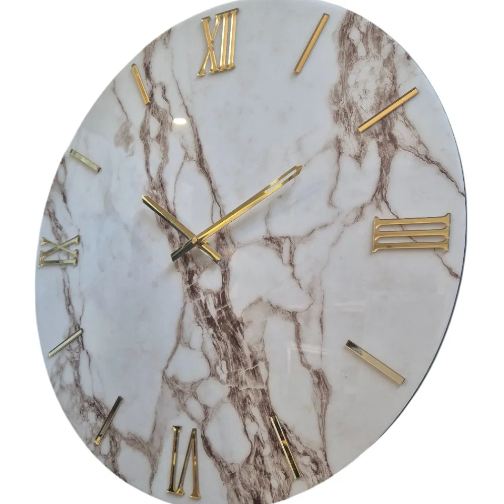 Orologi Da Parete Moderni-Selezionato da Mazzolaluce Orologio da parete 60cm marmy in resina design moderno