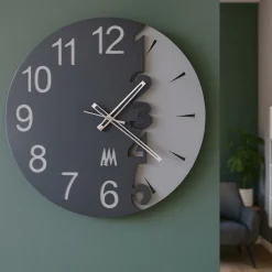 Orologi Da Parete Moderni-Selezionato da Mazzolaluce Orologio da parete 50cm moderno metallo fango rotondo