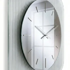 Orologi Da Parete Moderni-Selezionato da Mazzolaluce Orologio da parete 75cm quadrato design specchio e vetro