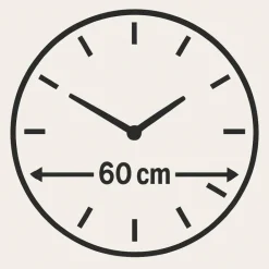 Orologi Da Parete Moderni-Selezionato da Mazzolaluce Orologio da parete 60cm rotondo in resina oro effetto marmo