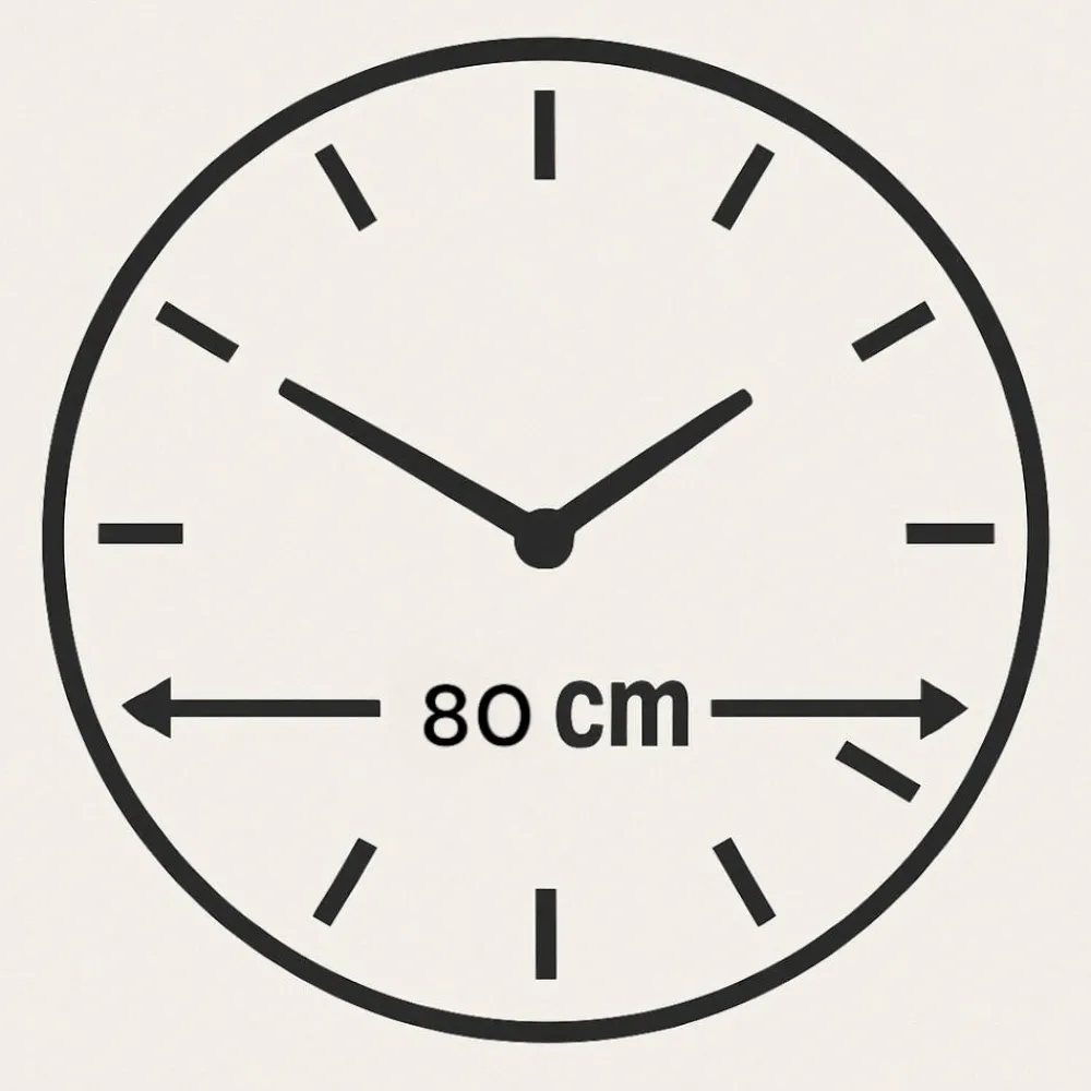 Orologi Da Parete Moderni-Selezionato da Mazzolaluce Orologio da parete 80 cm specchio bronzo resina effetto marmo cipria